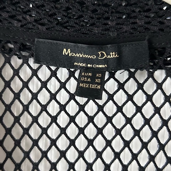 Massimo Dutti Sheer Shimmering Mesh Shirt XS - Picture 11 of 14